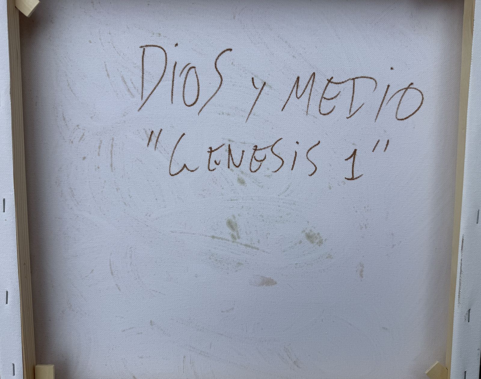 Dios Y Medio Large Crimson Abstract Symbolic Painting Neo Expressionist Contemporary Art Oil 2026 photo vintage
