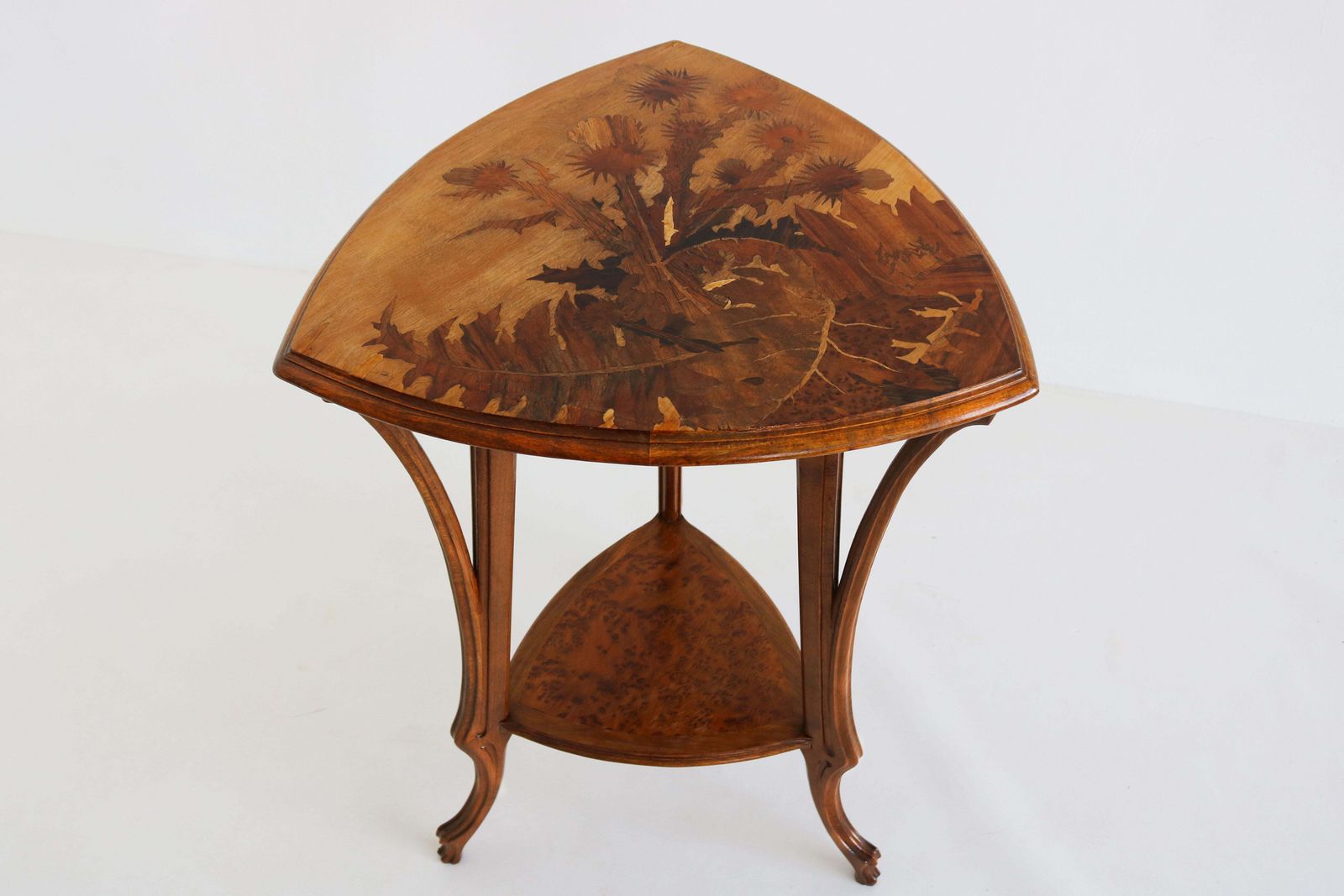 photo for sale Guéridon d'époque Art Nouveau « Thistle », par Emile Galle, 1900