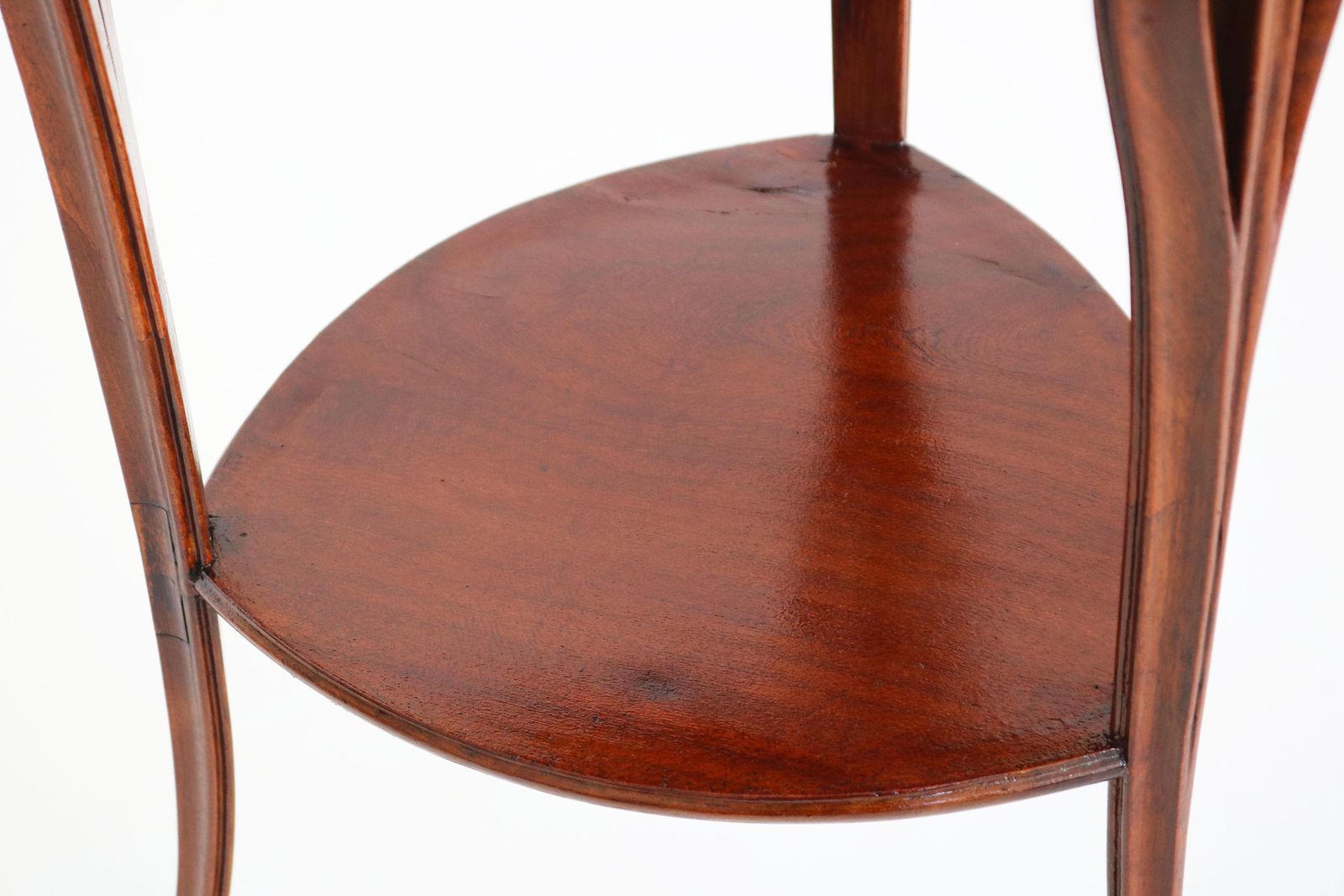 photo furniture Antique French Art Nouveau Side Table “Lilly” Signed By Louis Majorelle 1900
