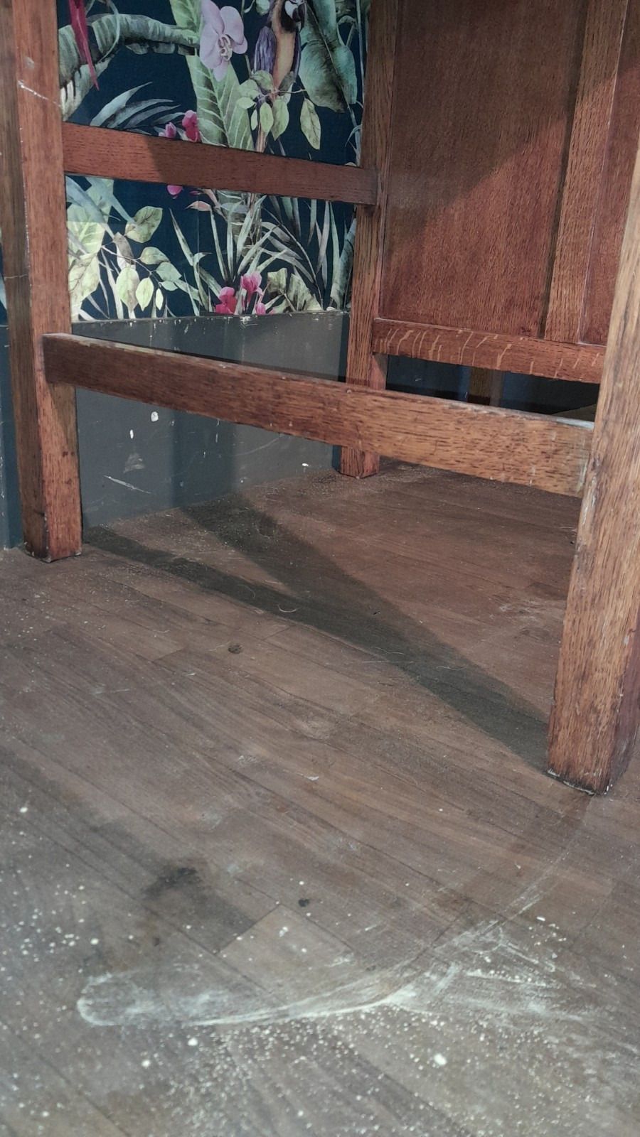photo buy Mid Century Oak Small Desk With 2 Drawers And Pull Out Shelf