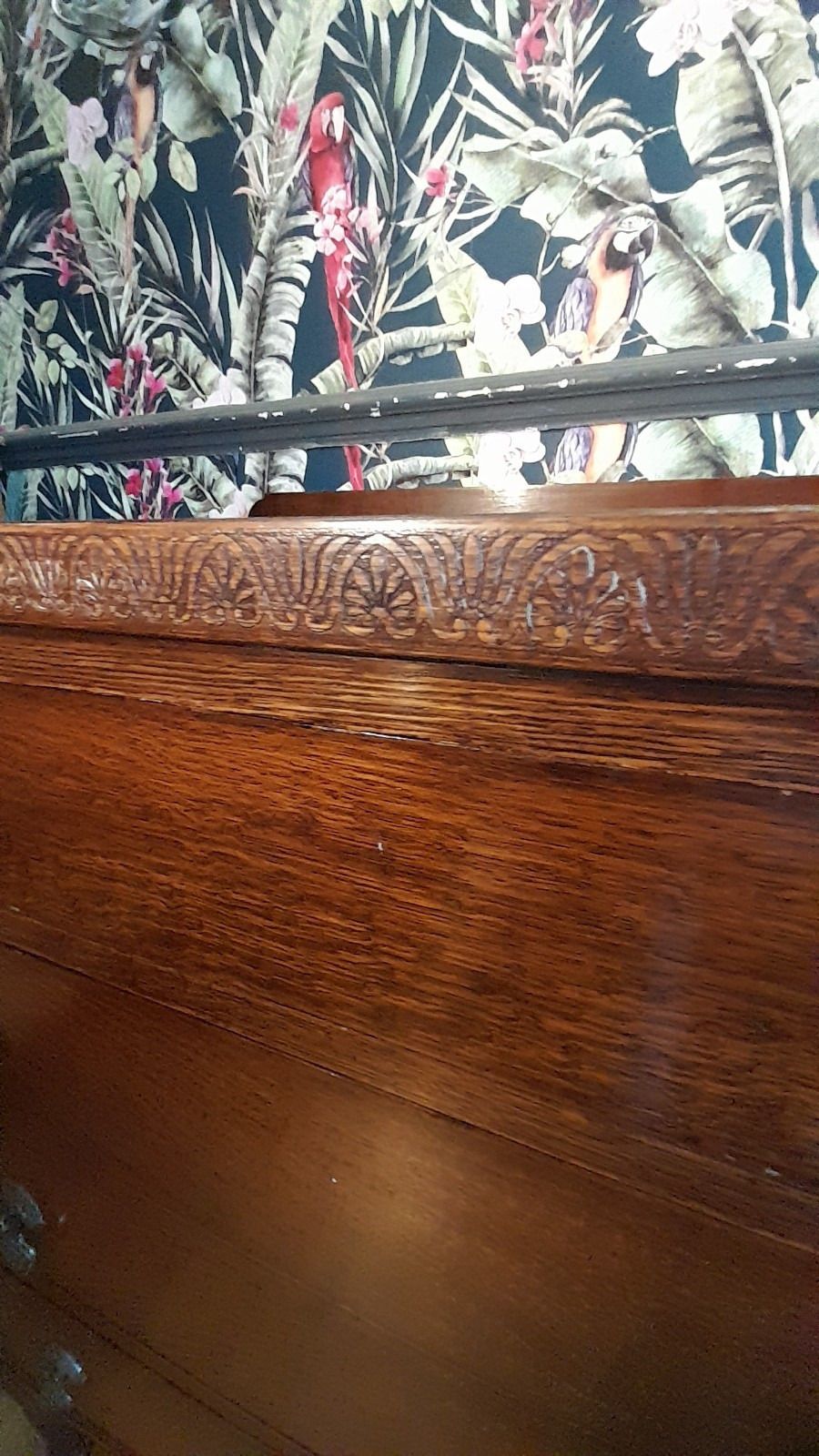 High Quality Antique Solid Oak Chest 4 Drawers With Original Handles photo vinterior