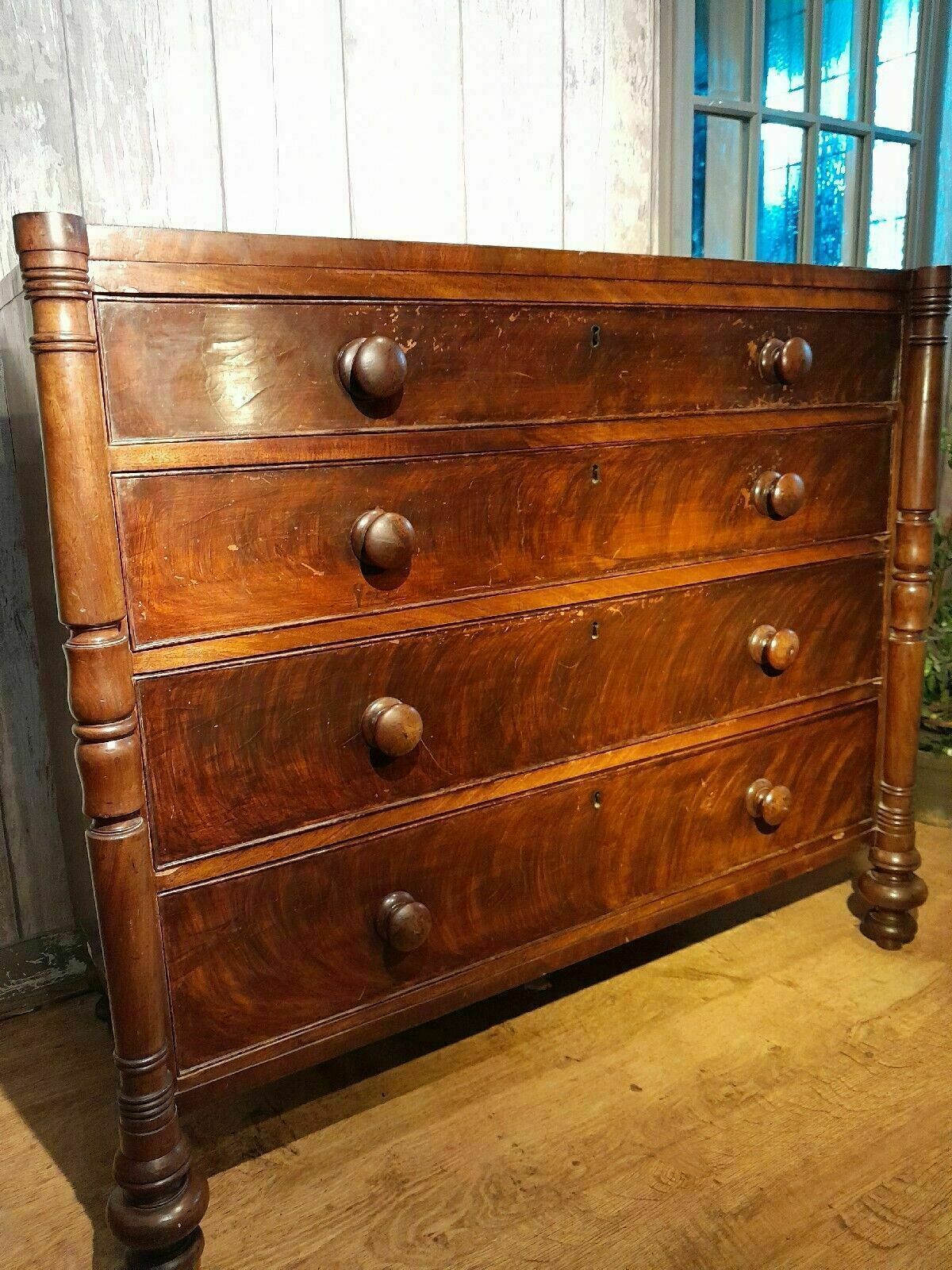 George III Chest Of 4 Drawers