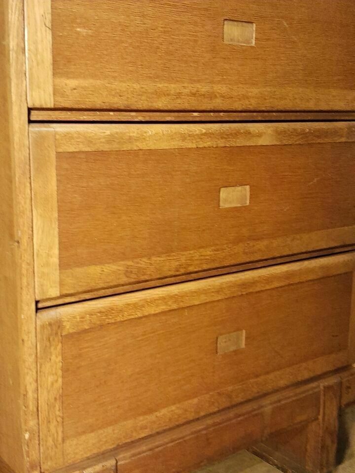 Pair Of Tall Mid Century Er Staverton Barrister Bookcases Silid Oak photo furniture