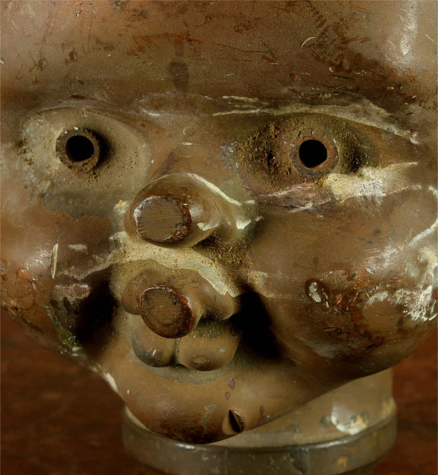 photo buy Vintage Doll Head Mould. Large French Copper Master Suzie. Bella Perpignon.