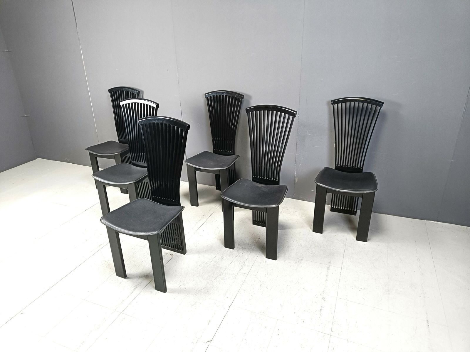 photo for sale Post Modern Dining Chairs By Pietro Costantini, 1980s, Set Of 6