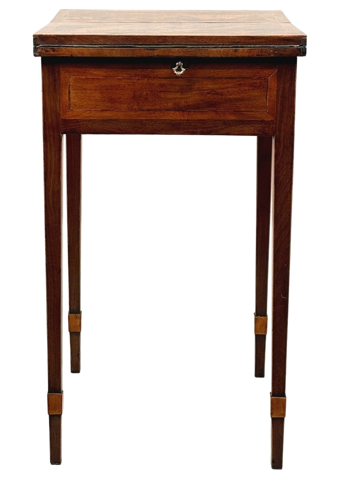 Georgian 18th Century Mahogany Patience Card Games Table (England, Circa 1780) photo vintage