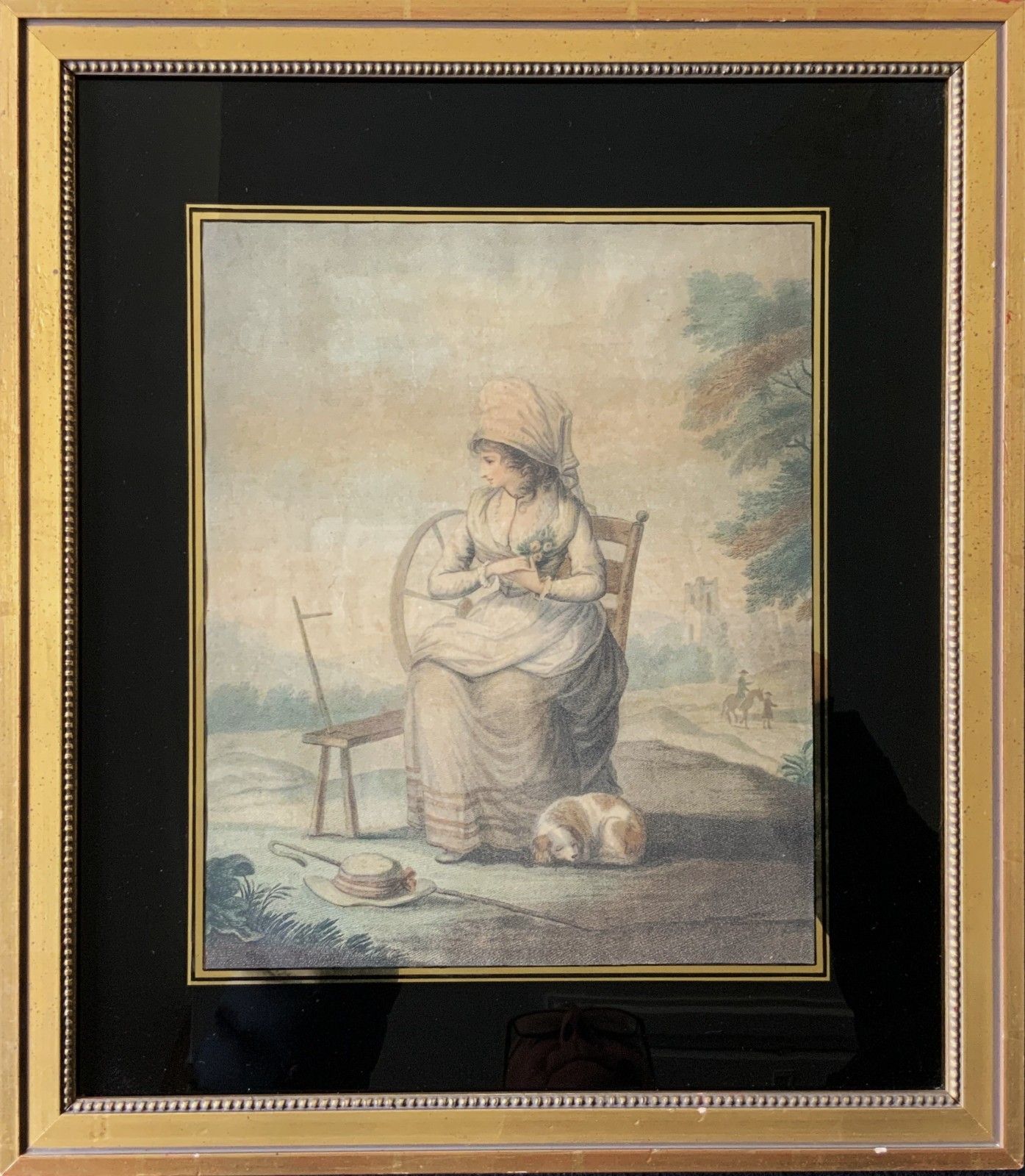 photo for sale Regency Hogarth Framed Hand Coloured Engraving After Henry William Banbury