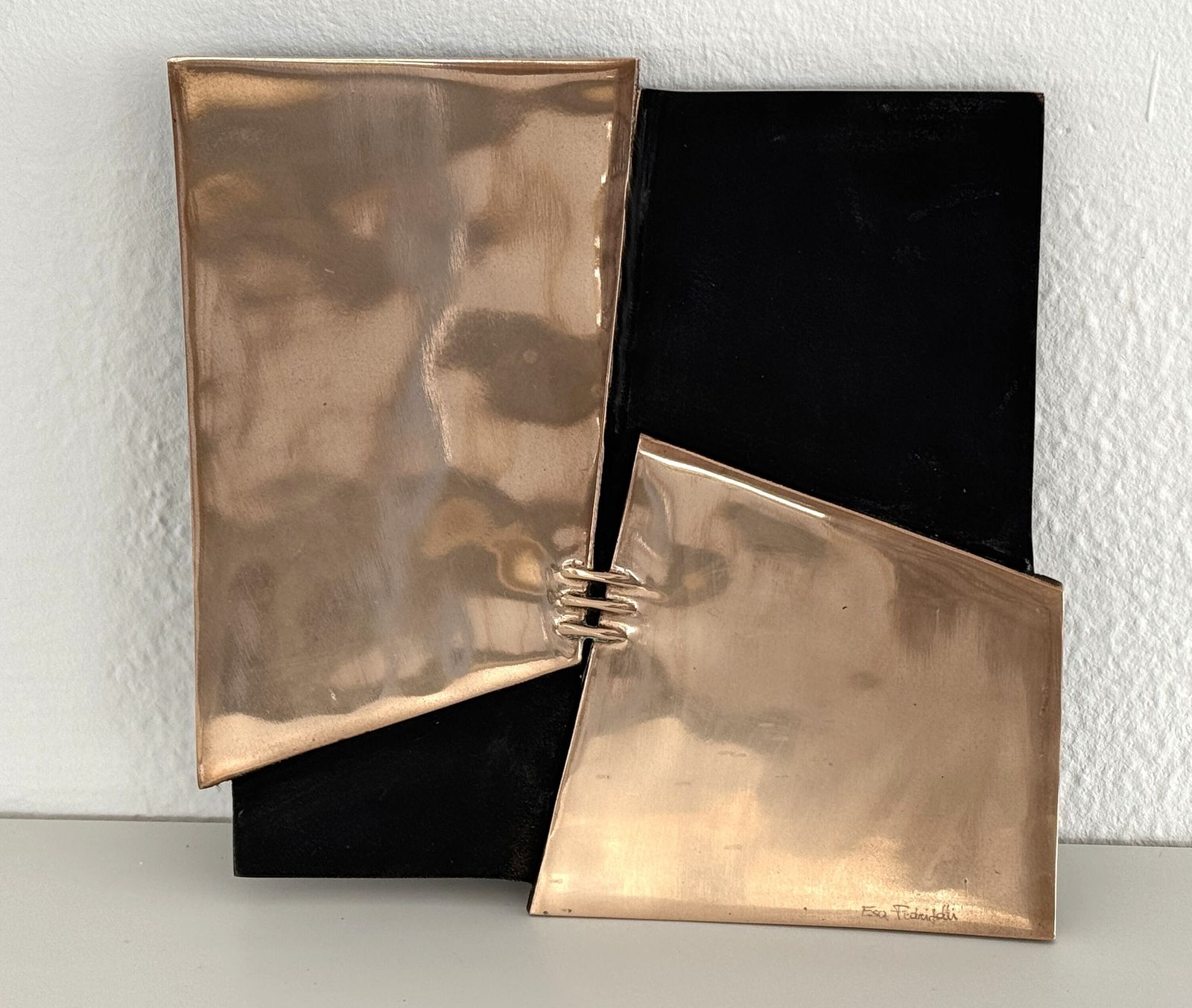 Esa Fedrigolli Signed Bronze Centerpiece, Italy, 1970s
