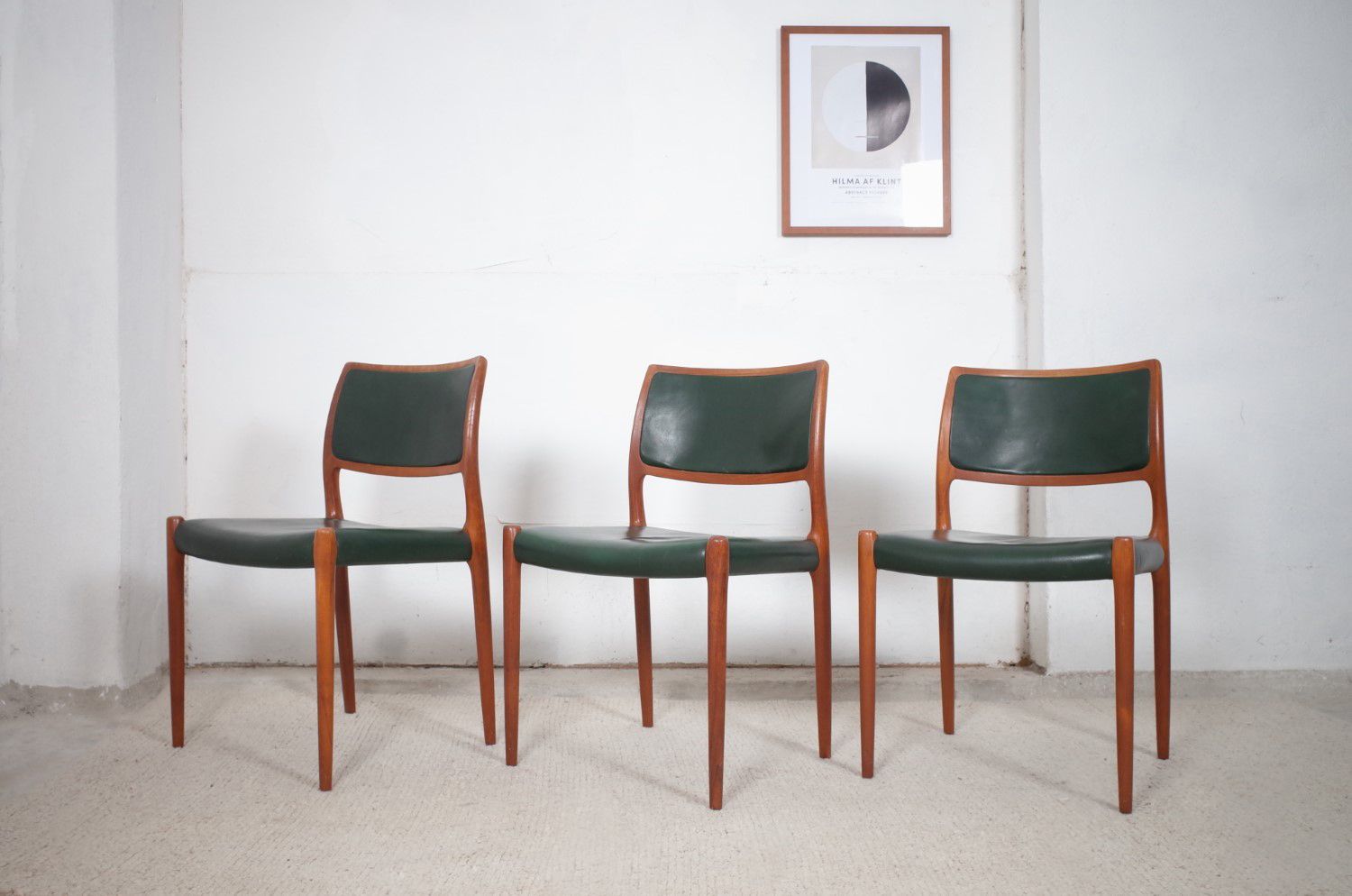 Danish Model 80 Dining Chairs By Niels O. Møller 1960s Set Of 3