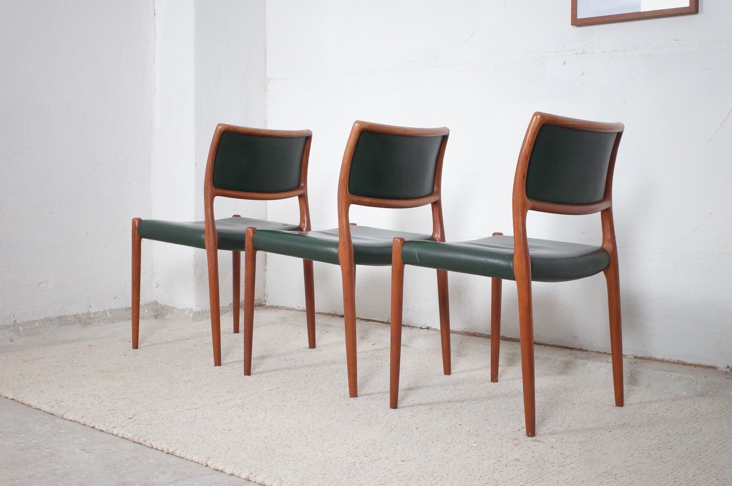 Danish Model 80 Dining Chairs By Niels O. Møller 1960s Set Of 3 photo furniture