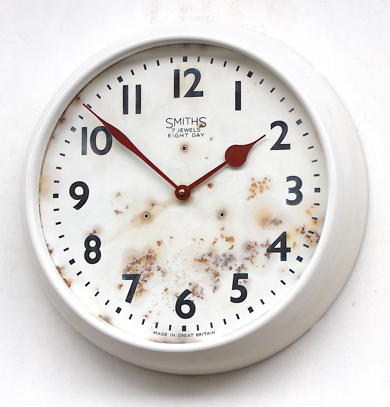 1970s British Bakelite Vintage School / Railway Wall Clock. Fully Guaranteed. London Timepiece