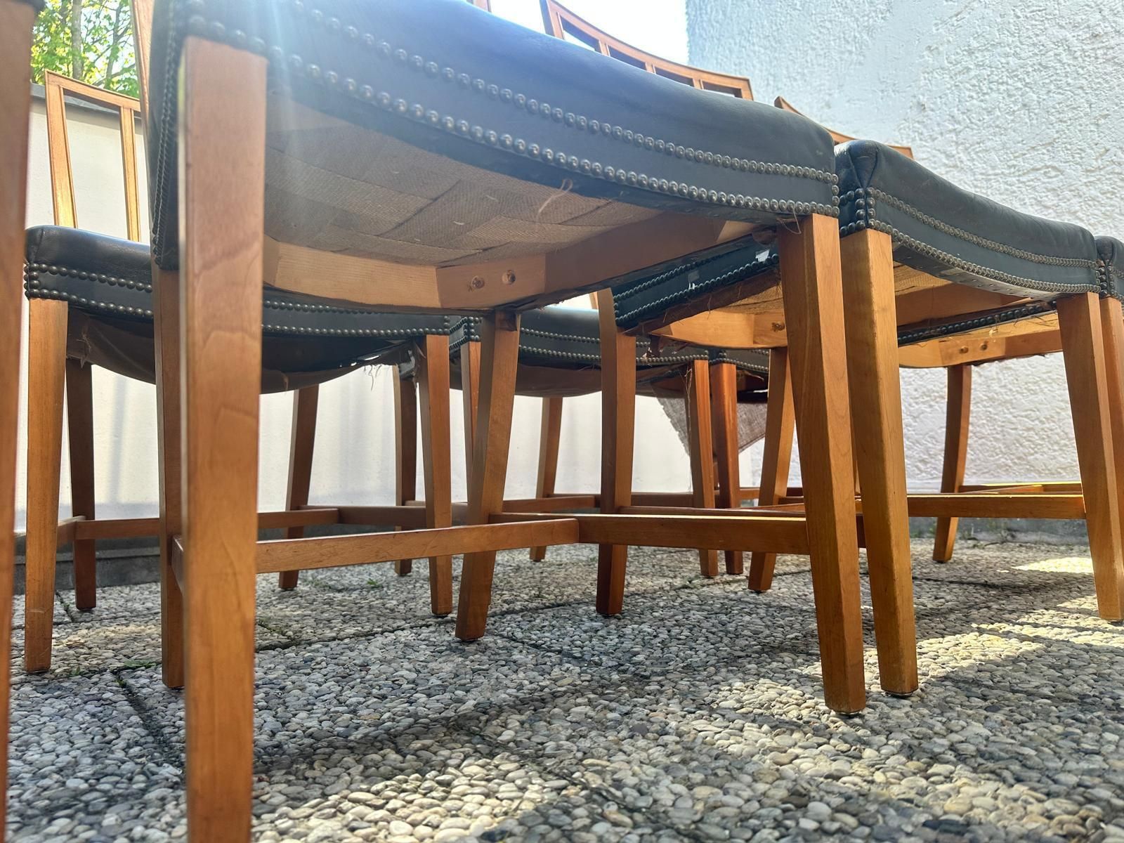 10 X Frank Josef Chairs Model 620 Svenskt Tenn Walnut Swedish photo Furniture