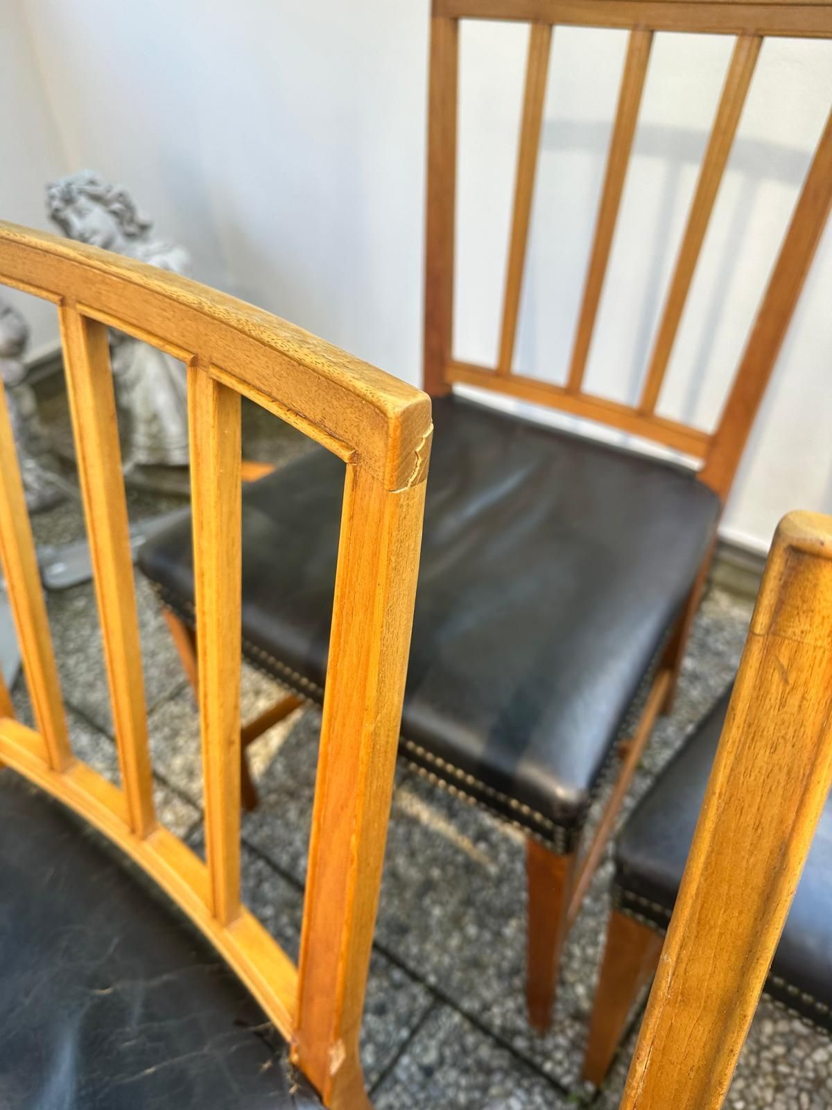 10 X Frank Josef Chairs Model 620 Svenskt Tenn Walnut Swedish photo vinterior
