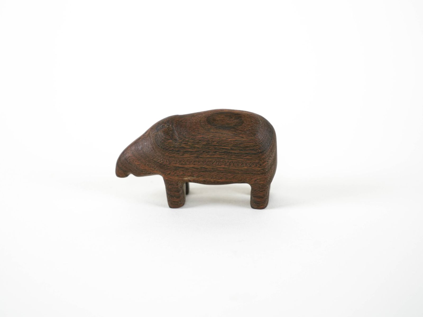 Wooden Animal Figurine, Danish Design, 1970s, Made In Denmark photo Art