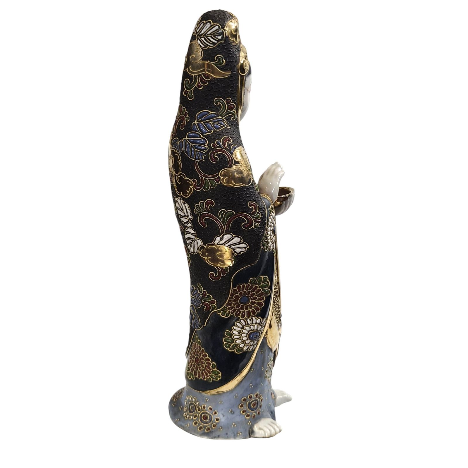 Japanese Kutani Kannon Figure, Goddess Of Mercy (Guanyin), C.1920 photo Art