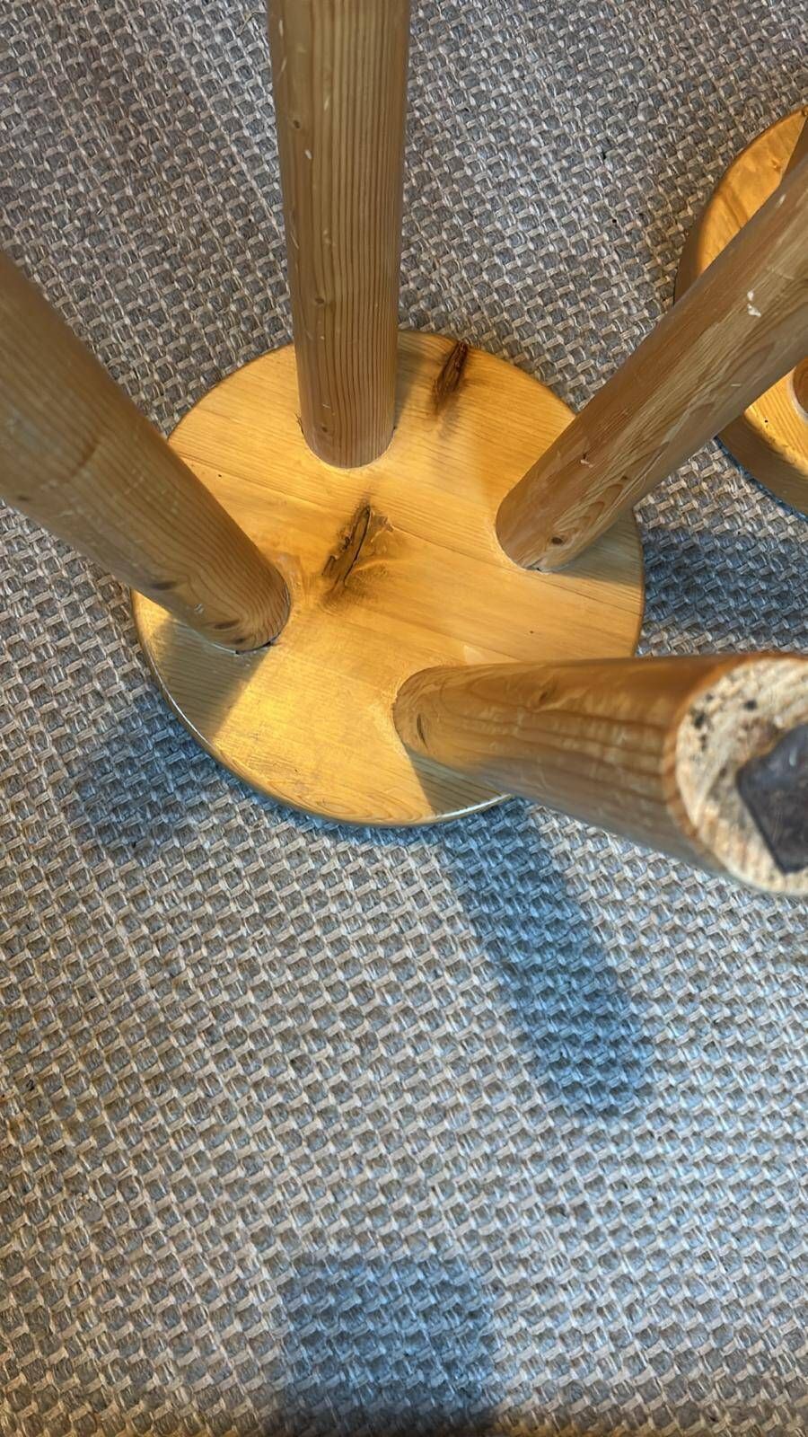 Pair Of Charlotte Perriand Stools   1965 For Les Arcs 1600 photo vinterior
