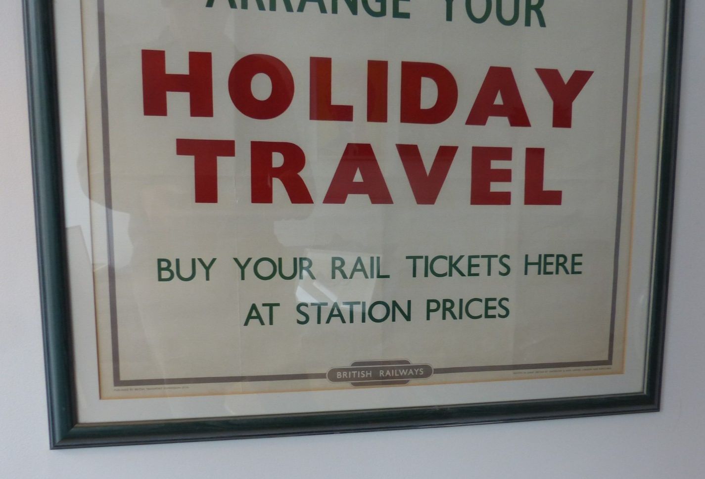 Vintage Original 1950 British Railways 'Holiday Travel' Colour Lithograph Poster photo for sale