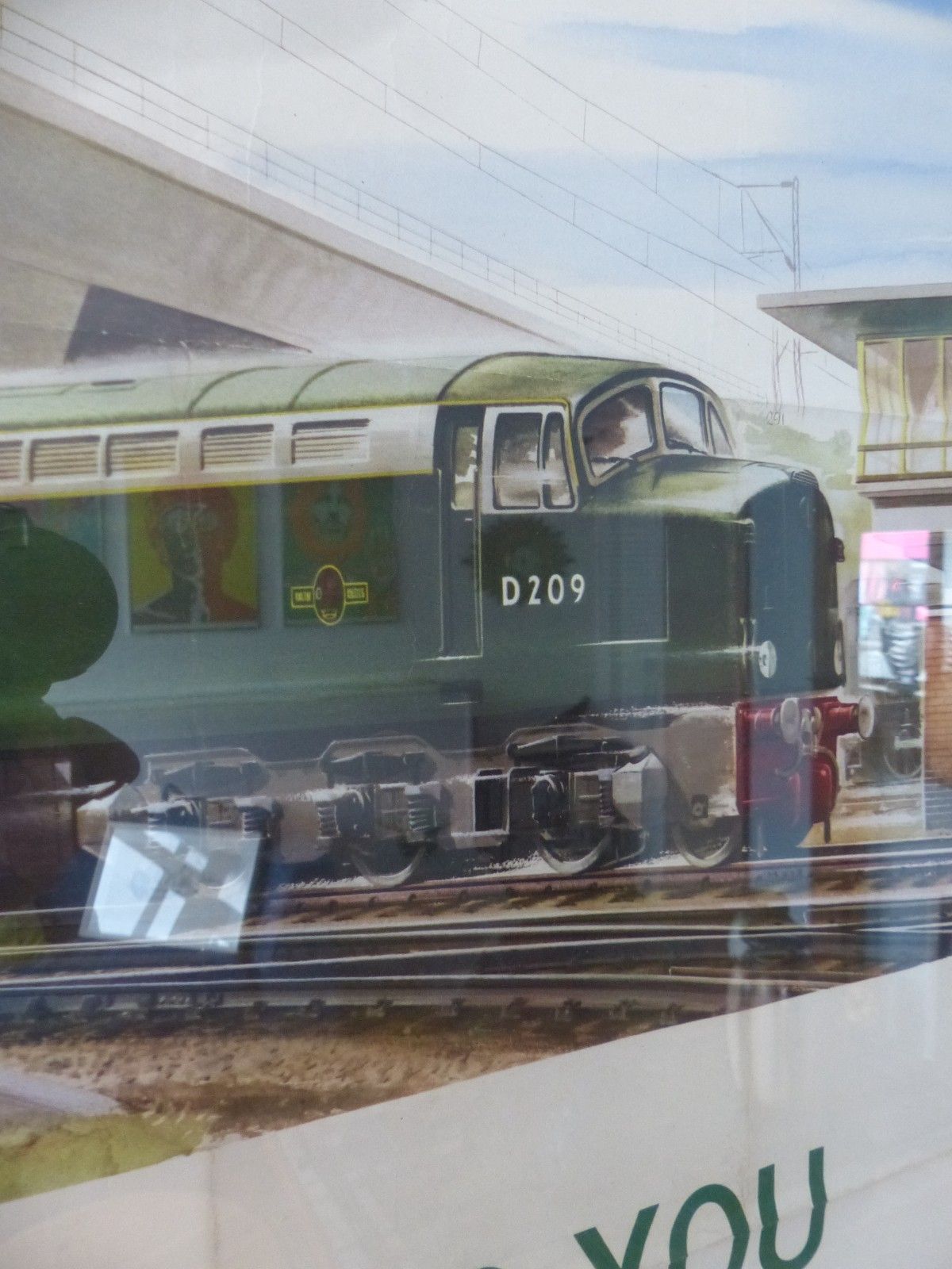 502.0 Vintage Original 1950 British Railways 'Holiday Travel' Colour Lithograph Poster photo