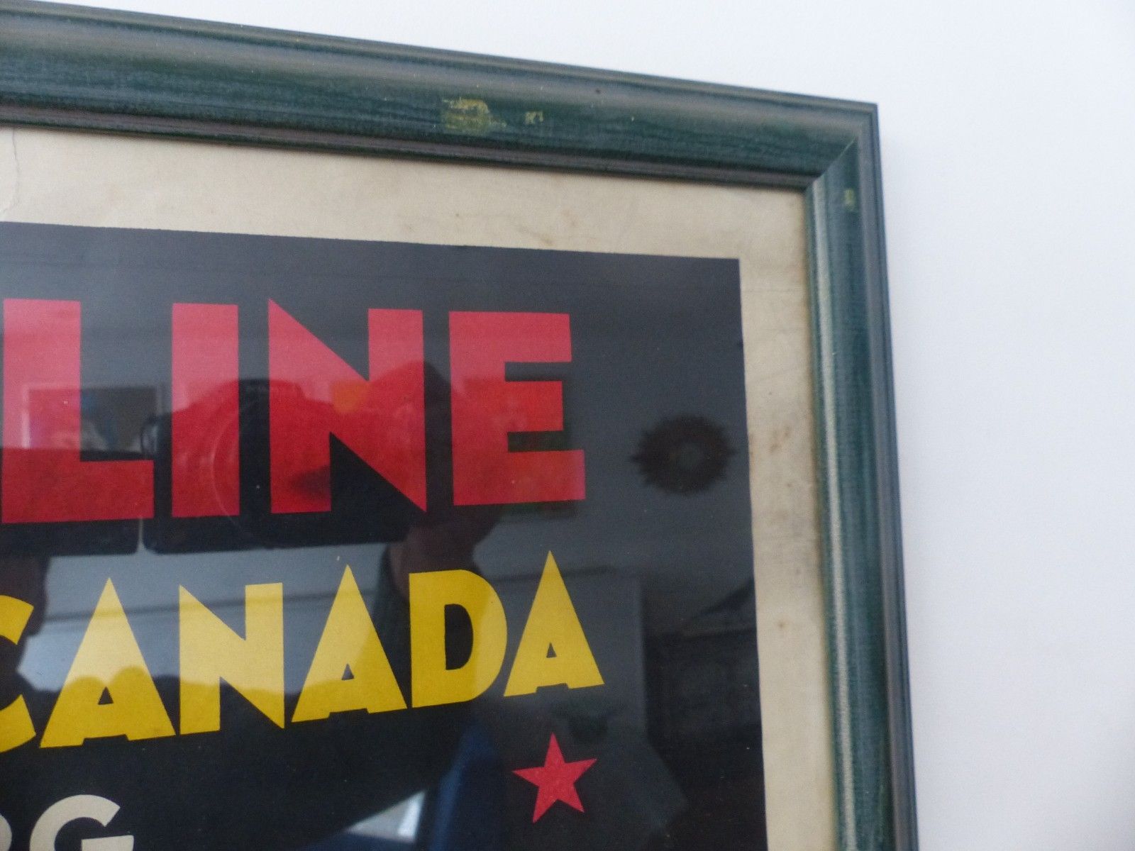 Vintage Original 1930 Red Star Line Canada Travel Colour Lithograph Poster photo vintage