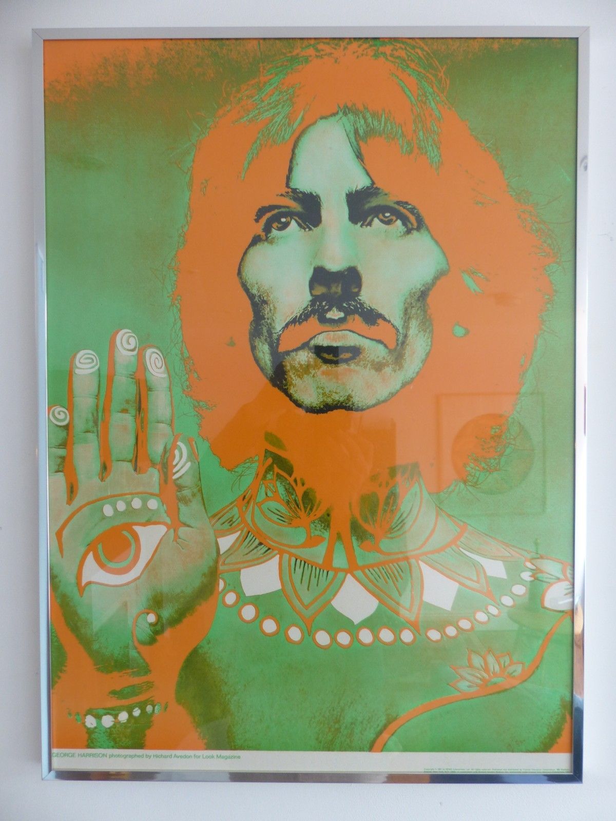 Set Four Original 1967 Richard Avedon Look Magazine Beatles Posters Vgc / Framed photo vinterior