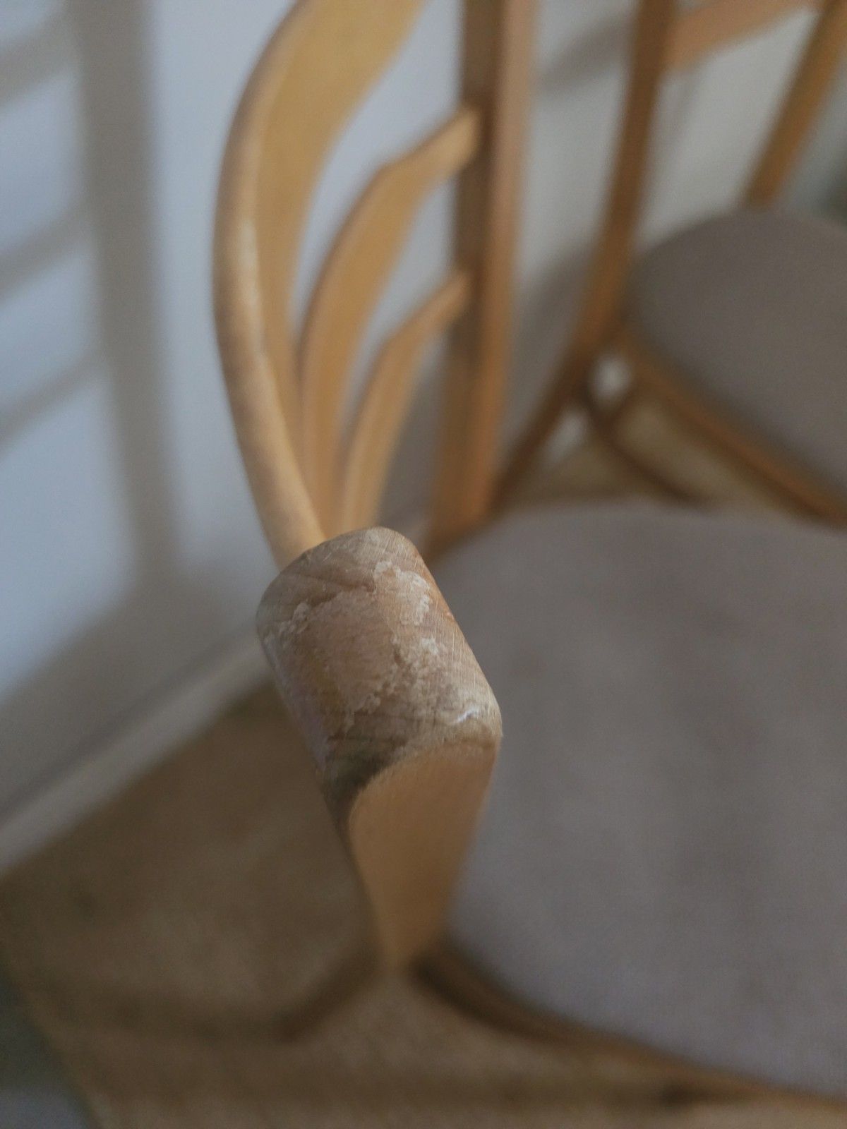 Retro Dining Chairs Mid Century Pair Vintage Upholstered  Vintage Beech Delivery photo 85.0