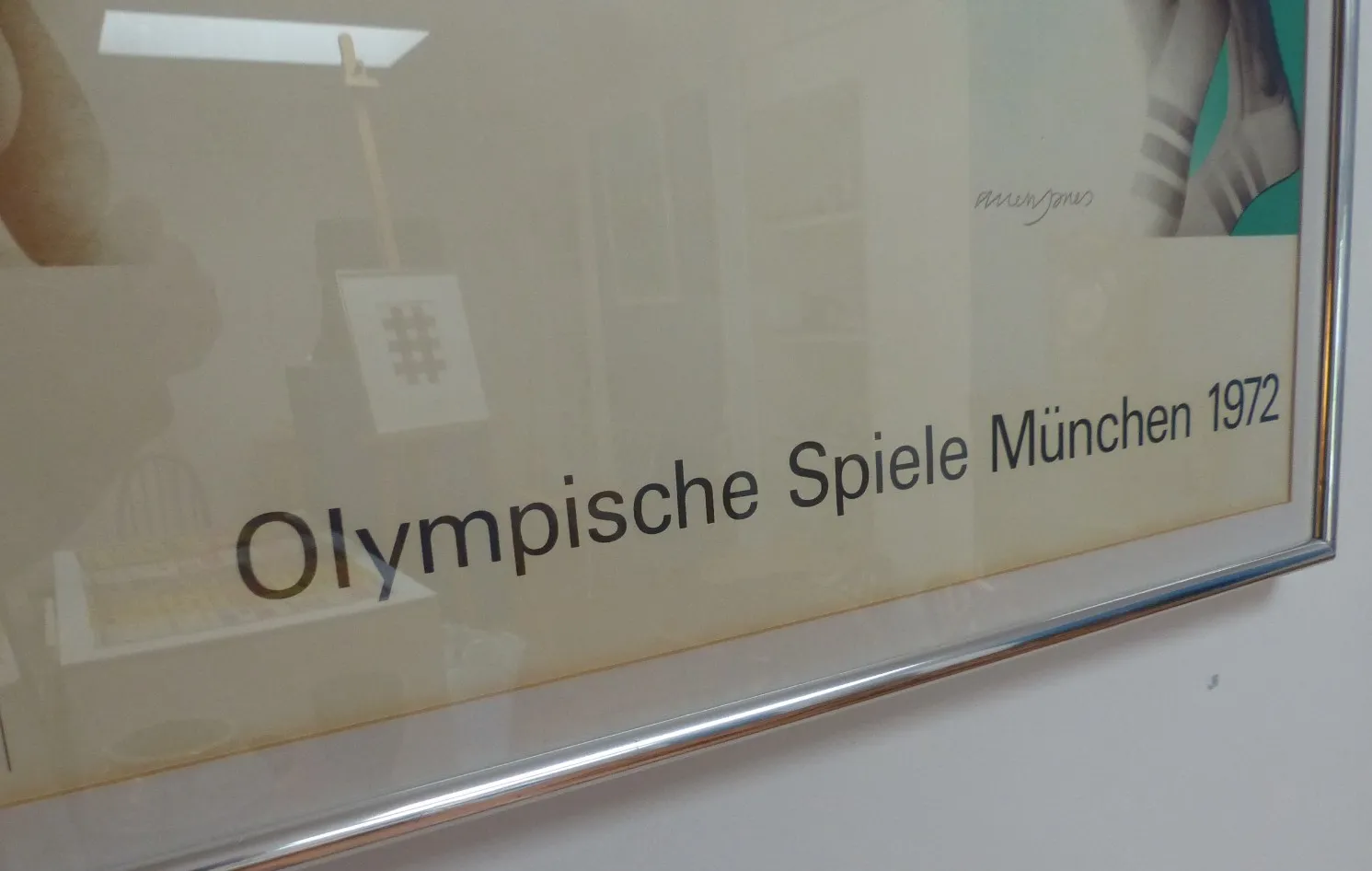 Allen Jones Olympic Games Munich 1972 Poster photo vintage