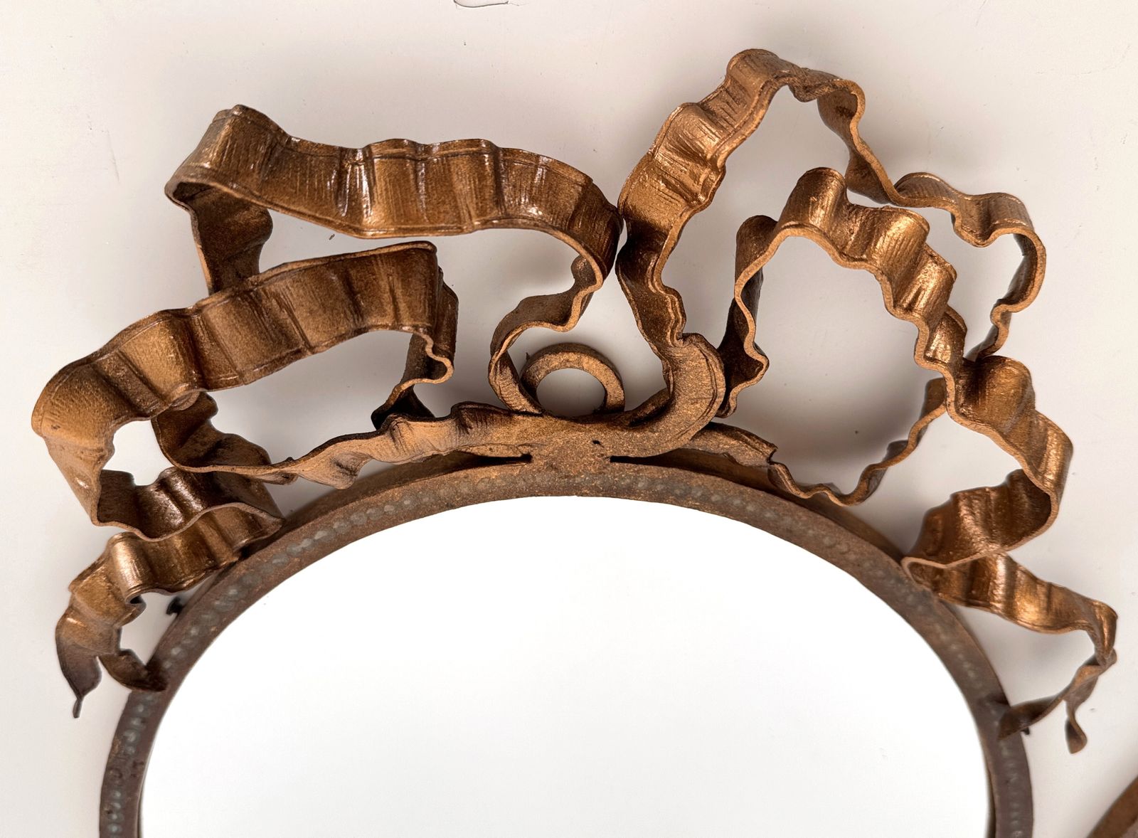photo vinterior Pair Of Italian Midcentury Wrought Iron Wall Mirrors, 1950s