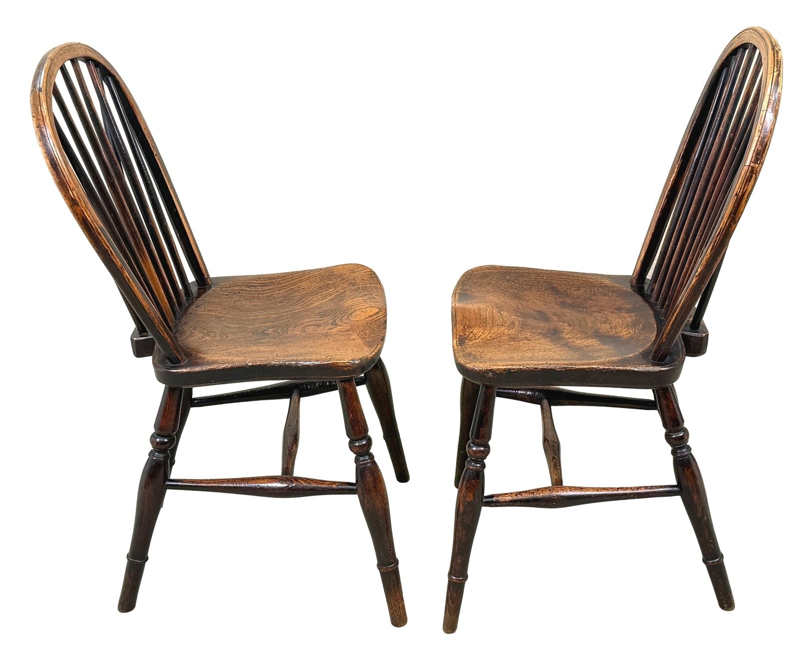 Set Of 6 19th Century Kitchen Farmhouse Dining Chairs (England, Circa 1840) photo buy