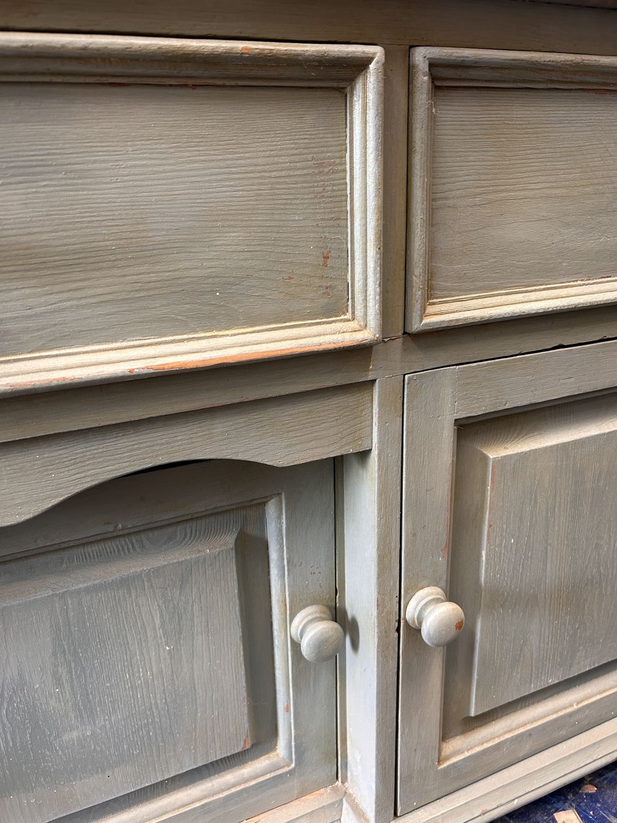 photo for sale Large Hand Painted Country Dresser   French Provincial Style 168cm Wide