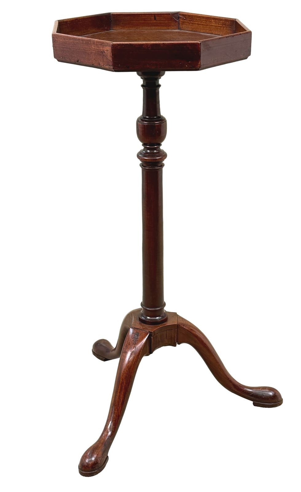 Torchère d'époque georgienne en acajou, XVIIIe siècle (Angleterre, vers 1750)