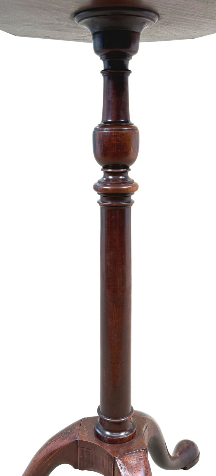 Rare 18th Century Georgian Mahogany Torchere Candle Stand (England, Circa 1750) photo for sale