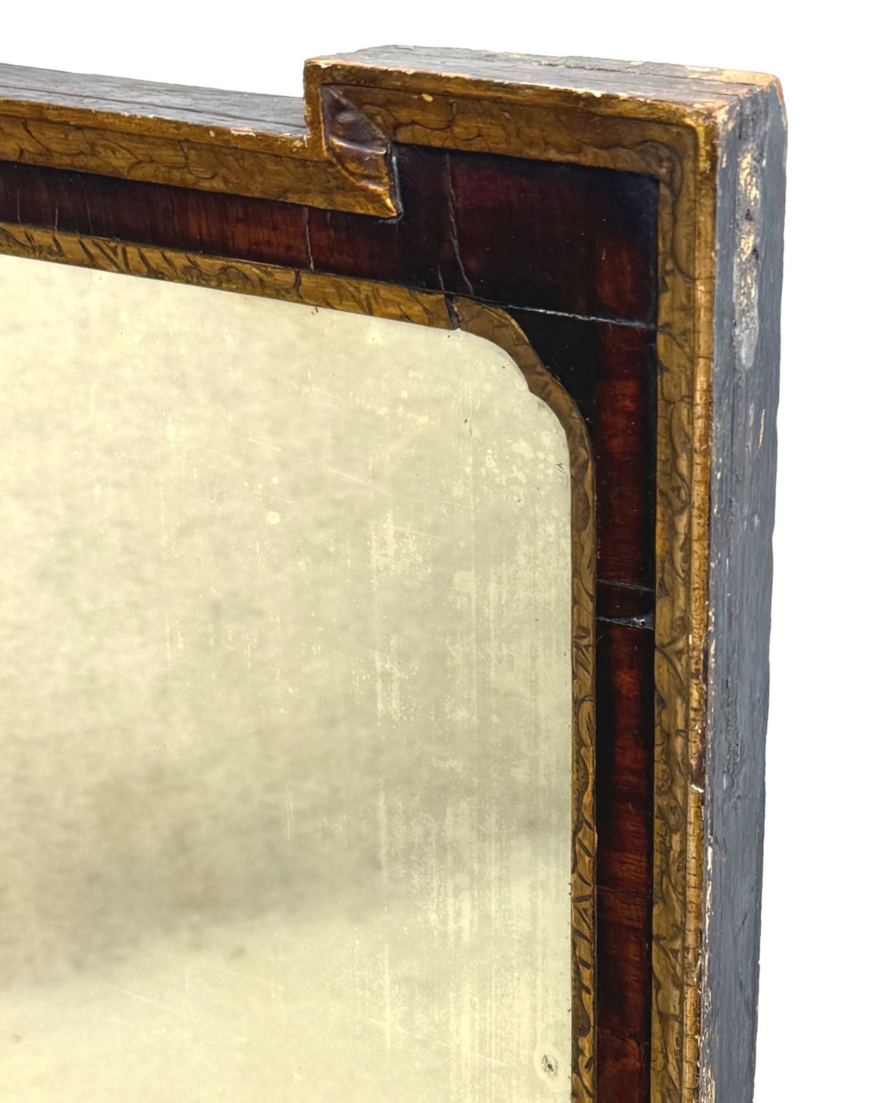 Early 18th Century Georgian Walnut & Gilt Wall Mirror (England, Circa 1720) photo buy