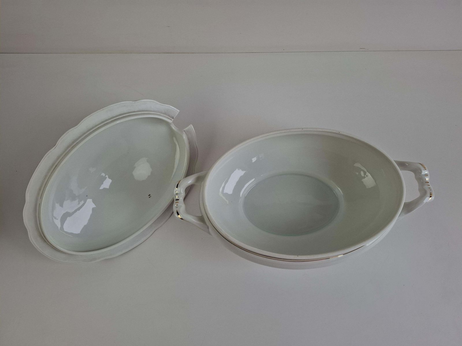 photo buy 1930s Czechoslovak Art Deco Porcelain Soup Tureen By Duchcov Eduard Eichler