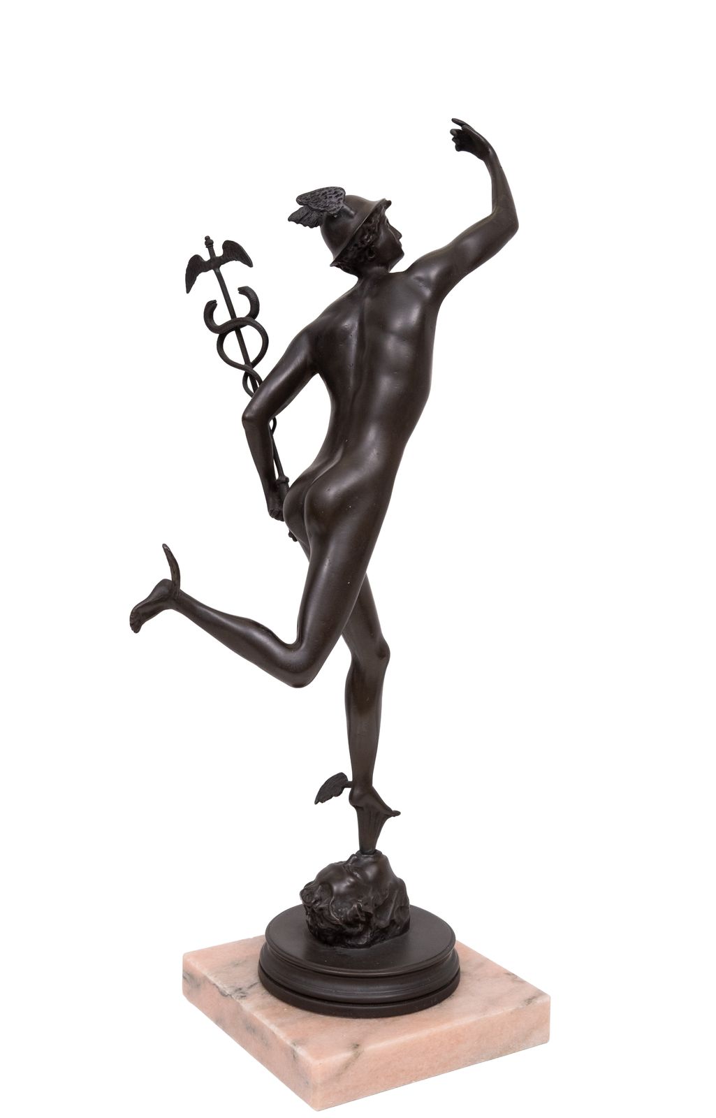 Italian Bronze Sculpture Of Mercury/Hermes After Giambologna photo vintage