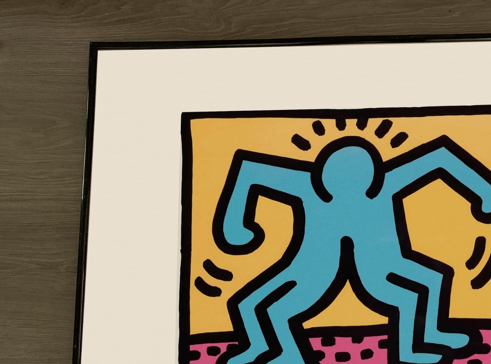 Keith Haring – Pop Shop “Little Dance” Framed Archival Print | Ready To Hang photo Art