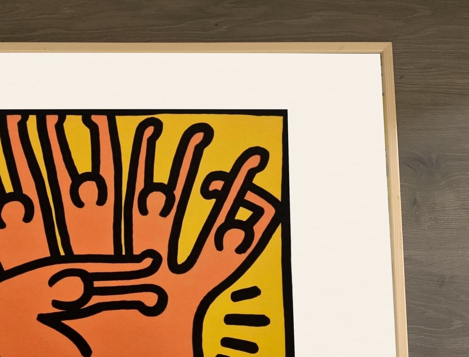 Keith Haring – Pop Shop Framed Archival Print | Ready To Hang photo furniture