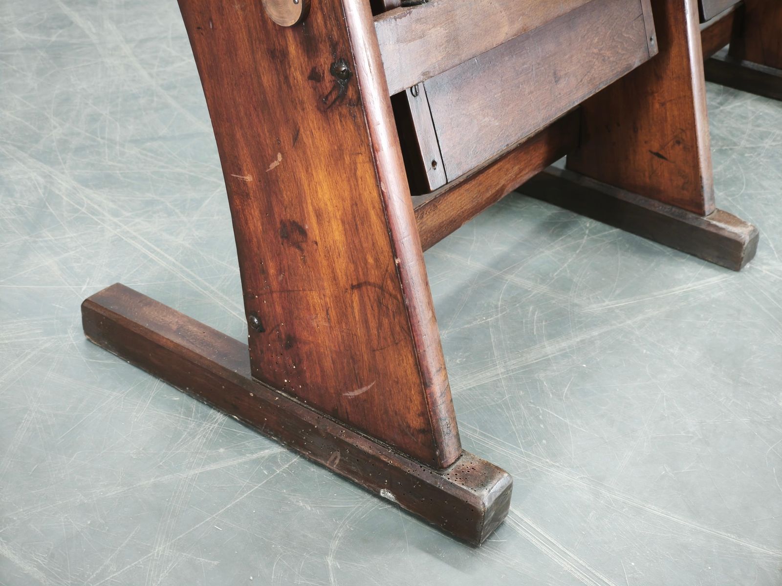 Rare 1920s Czechoslovak Three Seat Cinema Bench, Thonet Style photo vintage