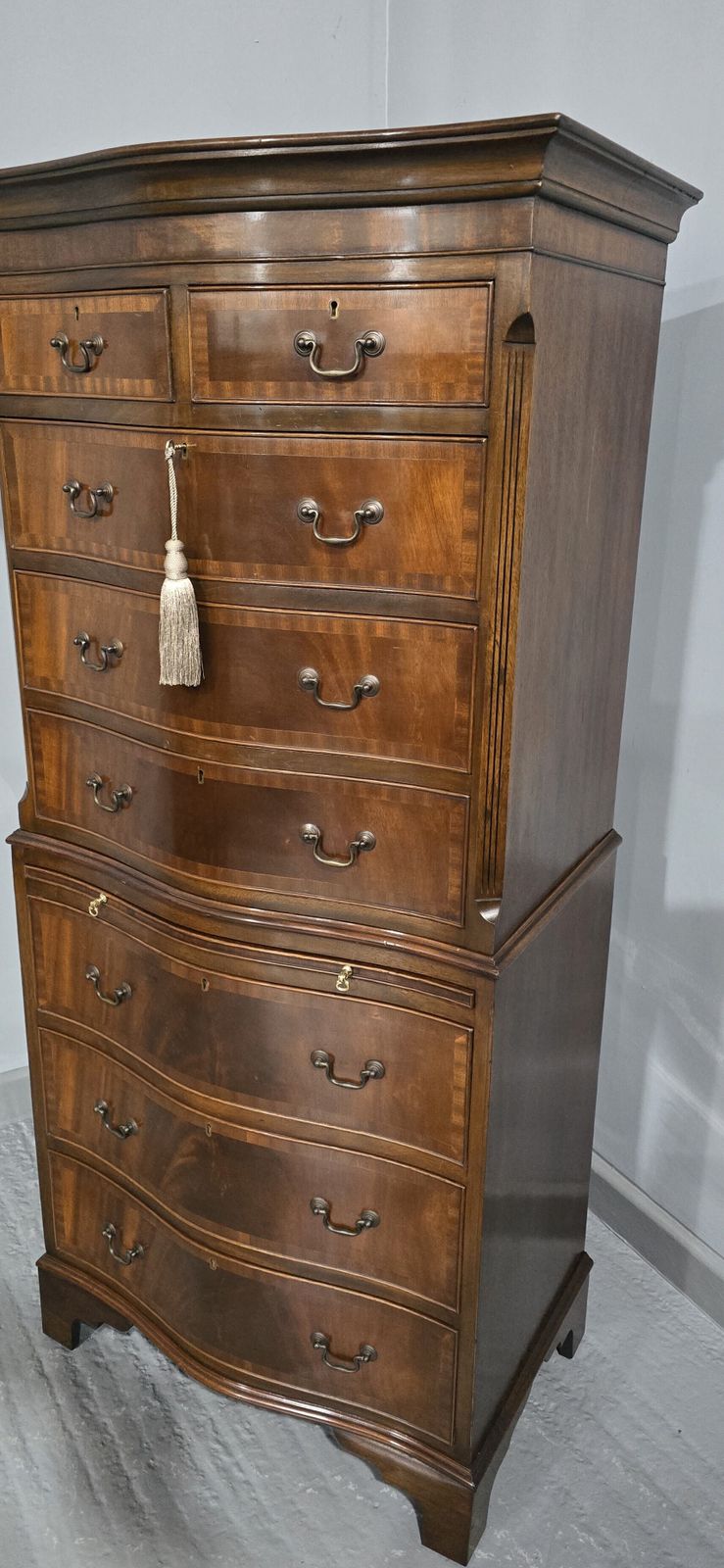 Furniture Very Good Mahogany Chest On Chest  Of Drawers Of Small Proportions photo