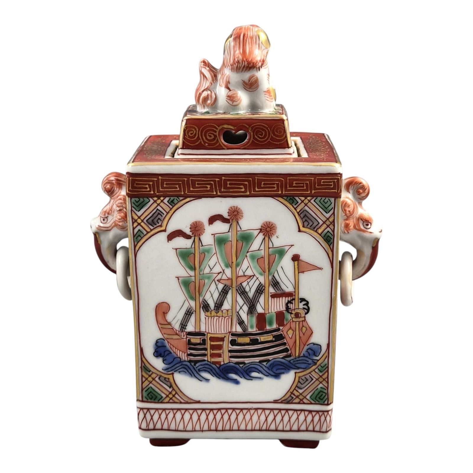 Important Arita Nanban Koro – Late Edo / Bakumatsu Era – Zoshuntei Sanpo Style photo for sale