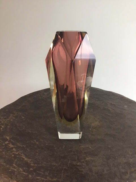 Flavio Poli, Murano Glass Vase (Italy, 1960s) photo buy