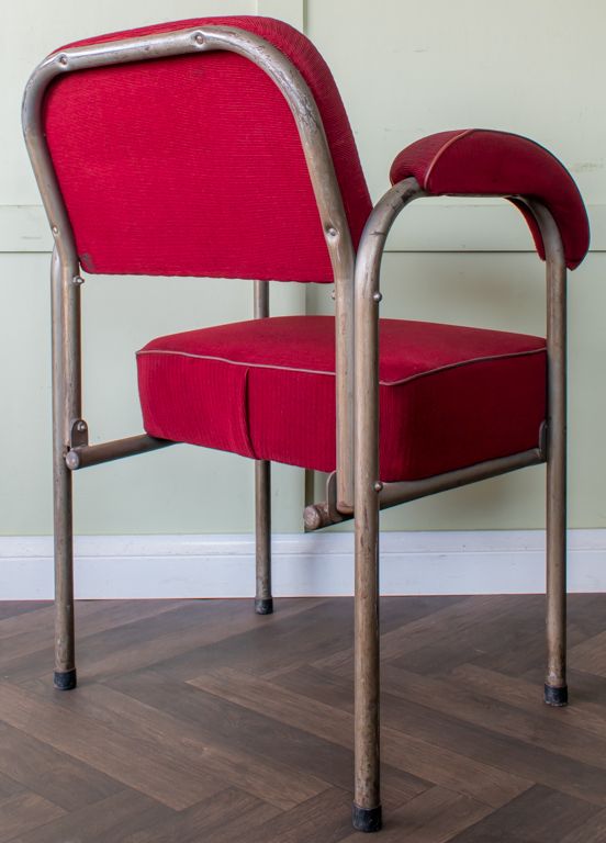 Pair Of Tubular Steel Chairs, Mid 20th Century photo vinterior