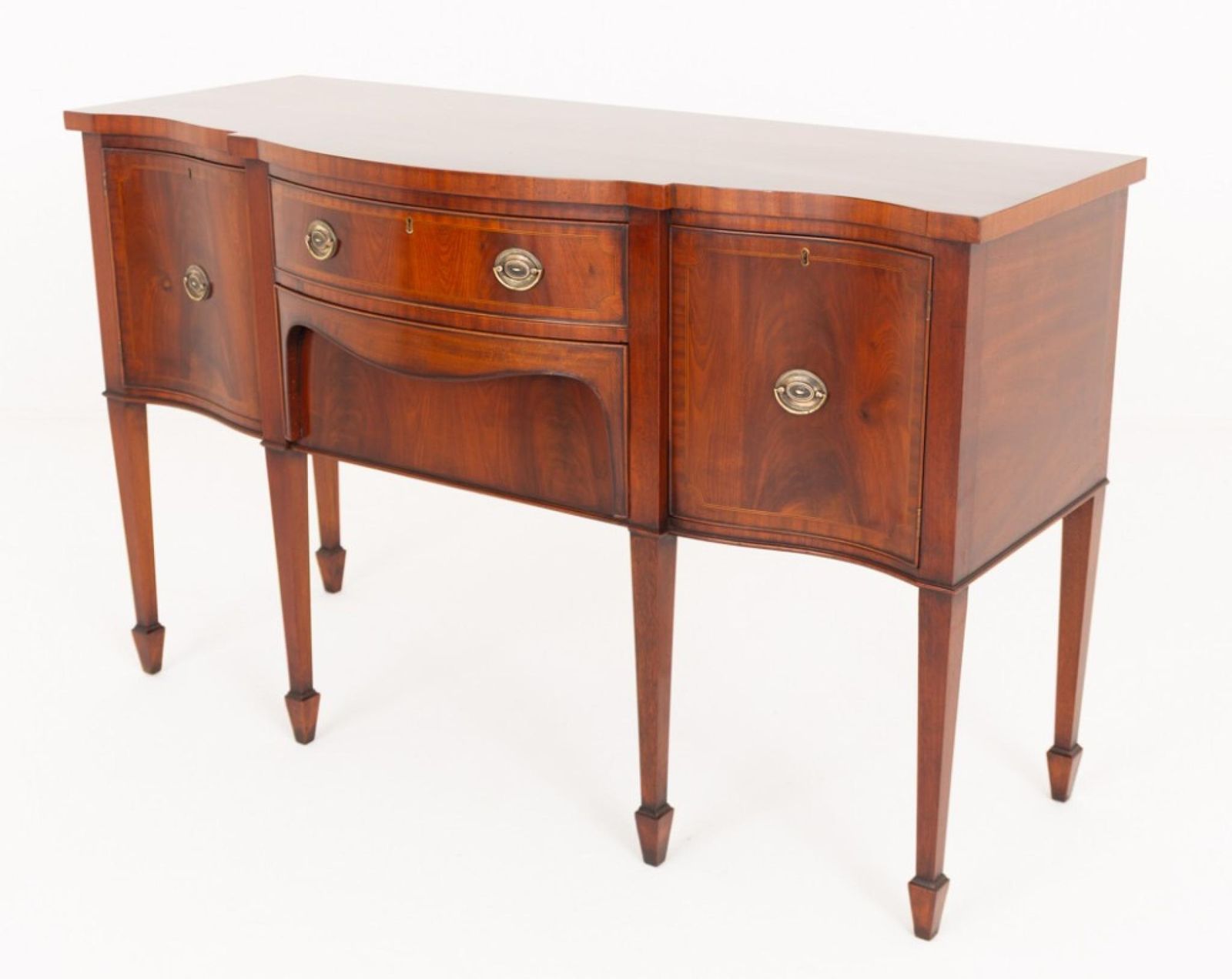 Period Georgian Sideboard Mahogany Serpentine Buffet 1790