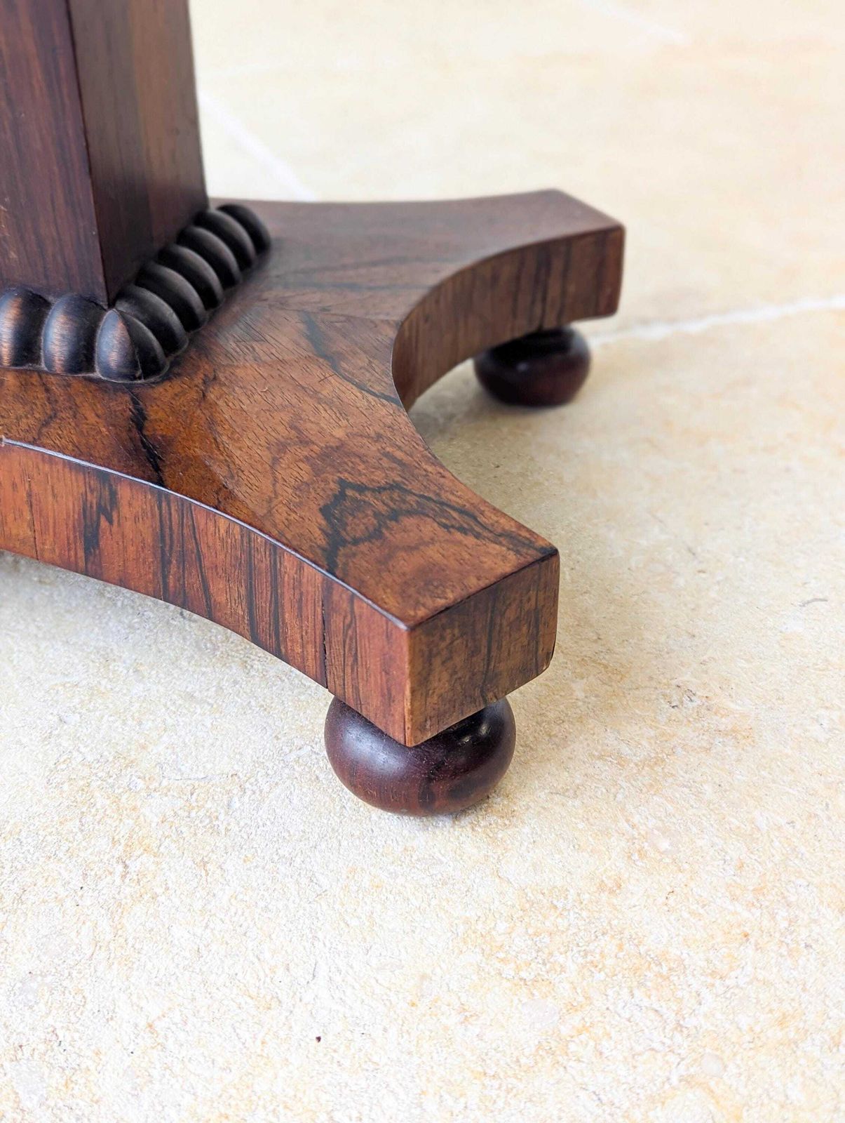 photo for sale Antique Regency Rosewood Pedestal Occasional Table C.1820