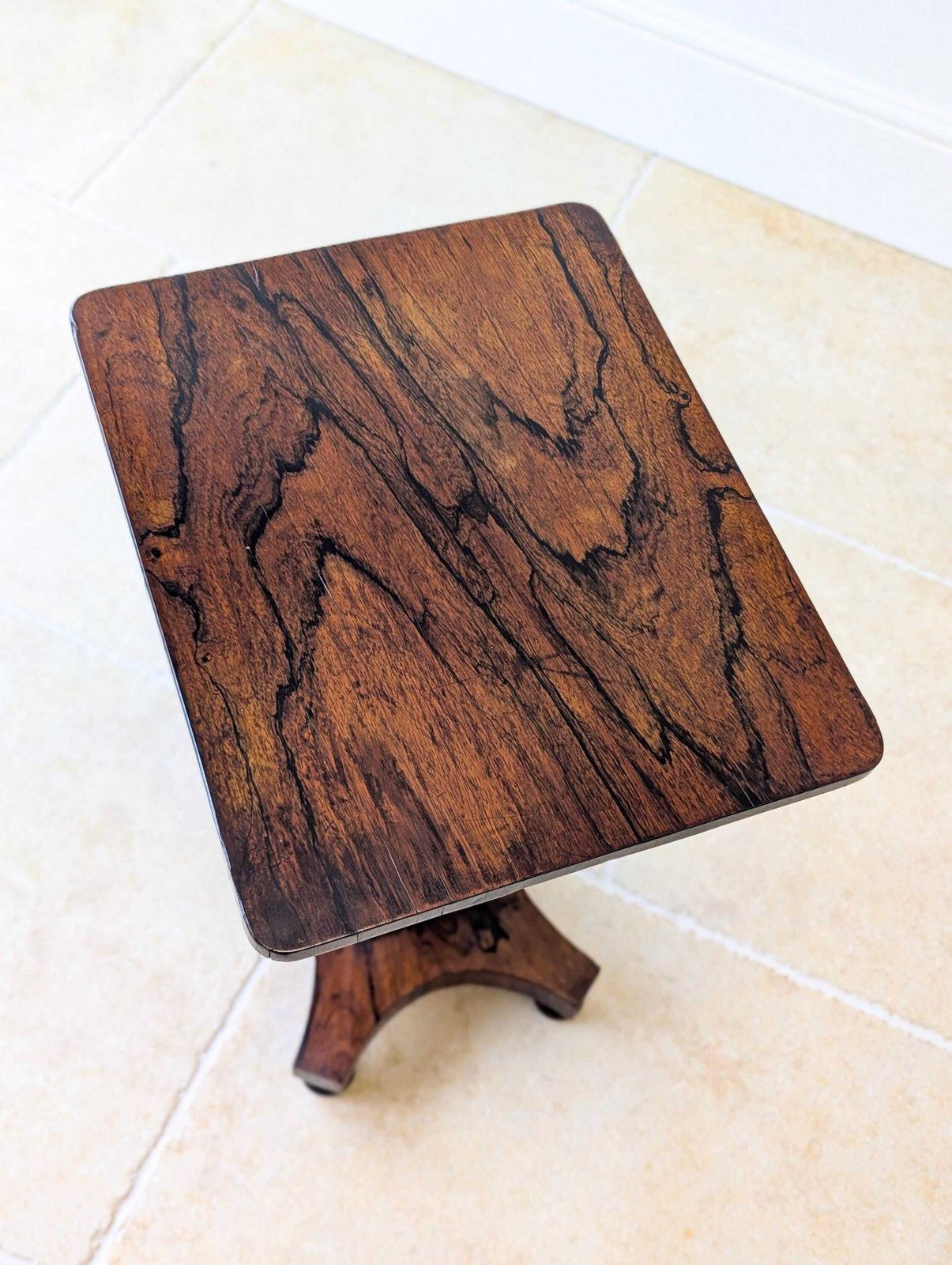 photo buy Antique Regency Rosewood Pedestal Occasional Table C.1820