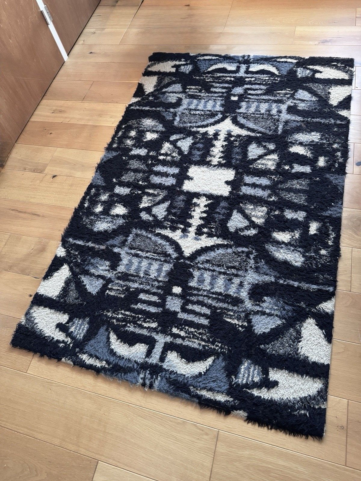 Mid Century Scandinavian Style Modernist Rug 115cm X 180cm photo 110.0