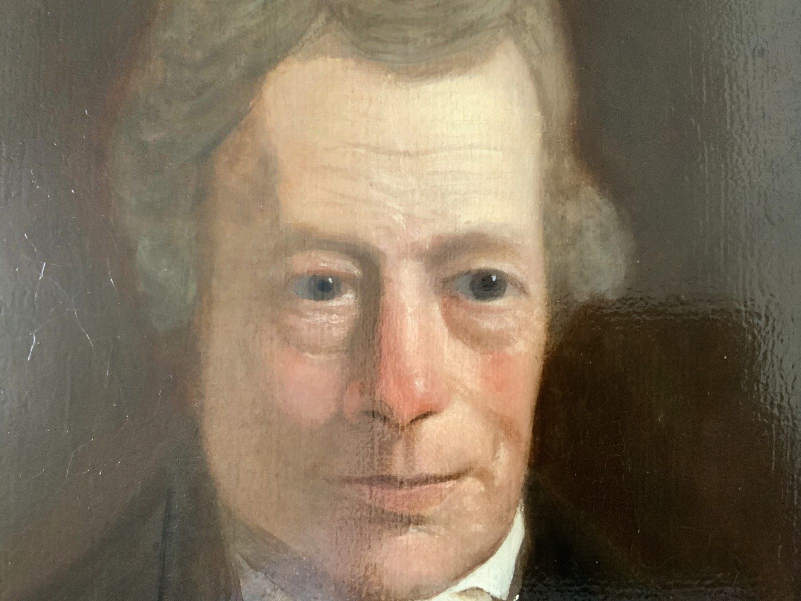Early 19th Century Regency Portrait Oil Painting Distinguished Gent photo vintage