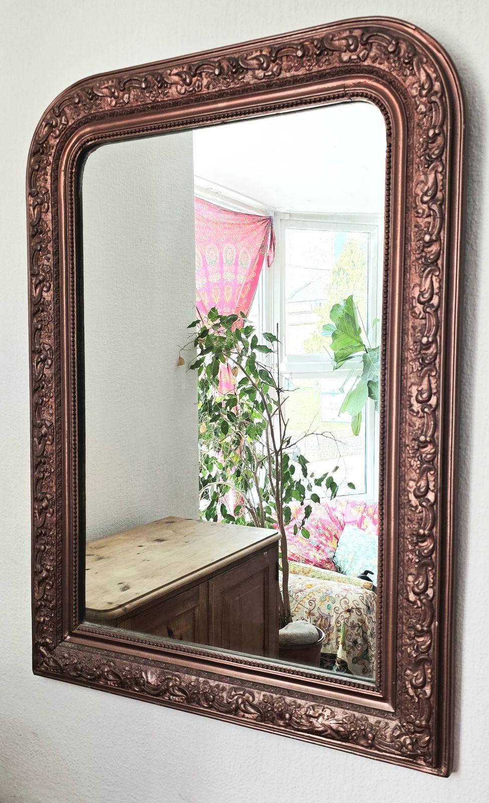 photo furniture An Antique French Louis Philippe Overmantle Or Wall Mirror.