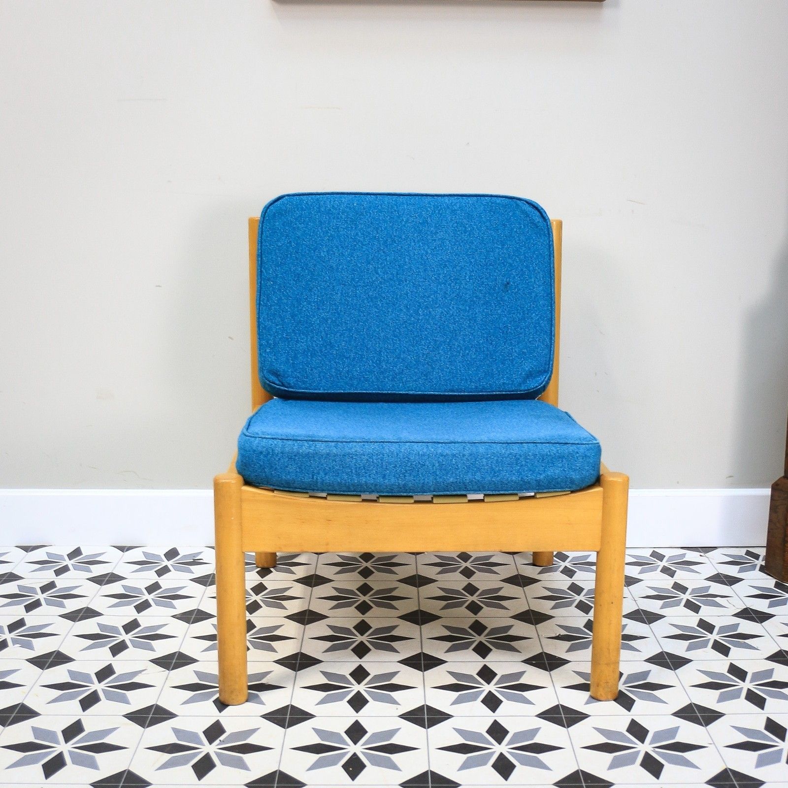 photo for sale Ercol 747 Modular Lounge Chairs Set Of 2 In A Teal Blue.
