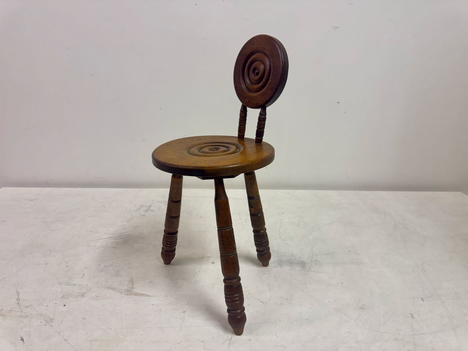 French Carved Oak Chair In The Style Of Charles Dudouyt photo buy