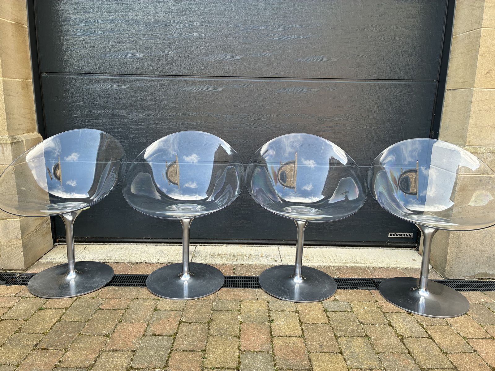 Kartell Ero S Swivel Chairs Set Of 4 Philllipe Starck Made In Italy
